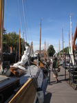 SX24485 Tom walking through historic harbour Zierikzee.jpg